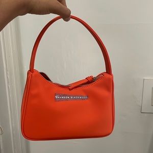 Brandon Blackwood orange handbag NEVER USED!!!